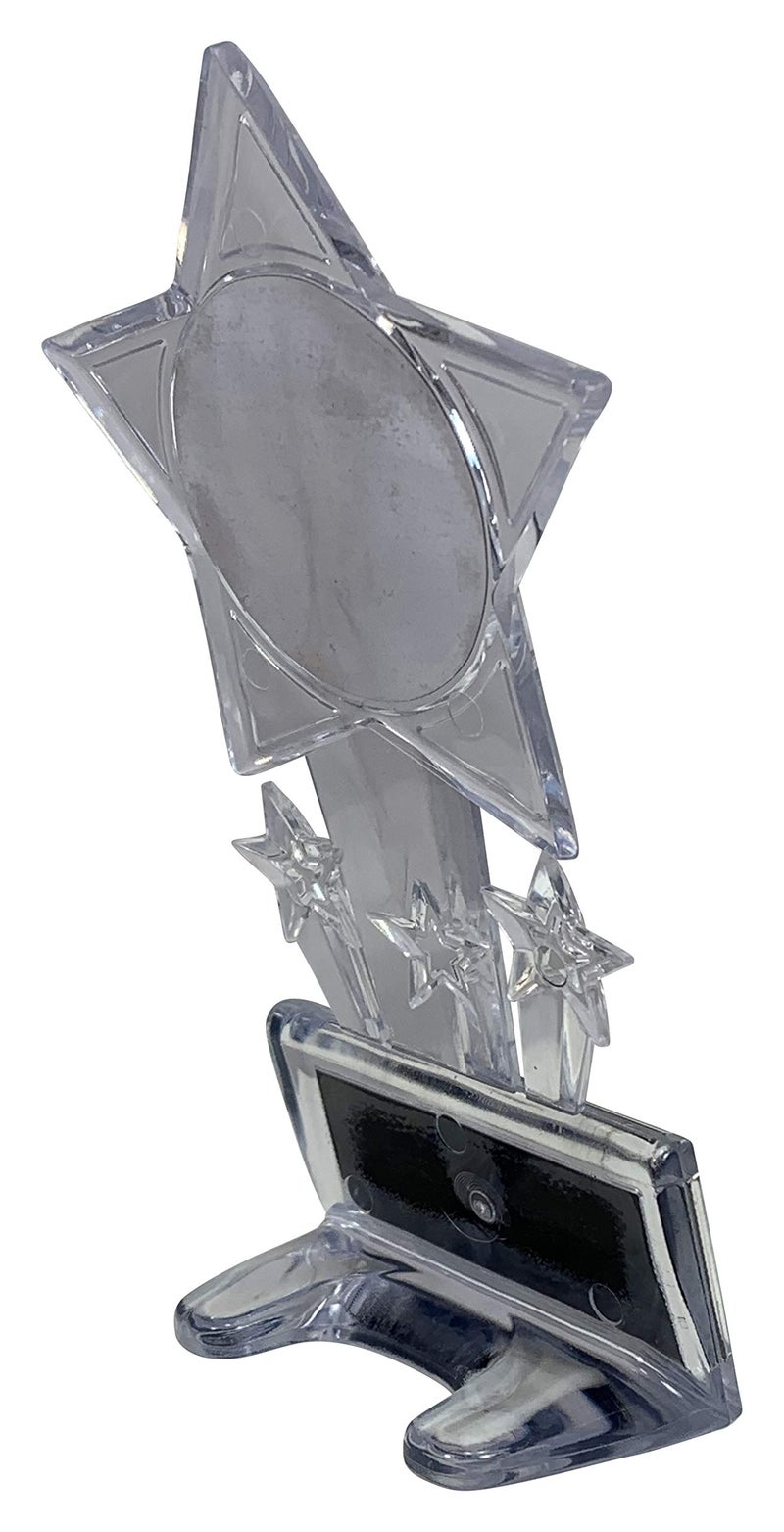 Express Medals 6.5 Inch Clear Acrylic Star Soccer Champion Trophy Awards (Pack of 12) - Image 3